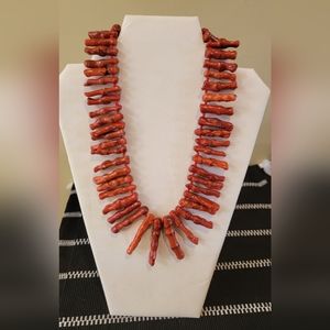 Genuine Red Coral Necklace - image 1